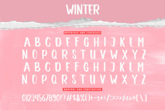 Romantic Winter Font PNG with transparent background - Preview 6