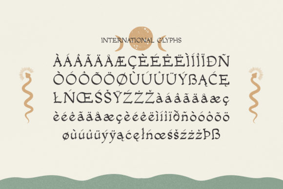 Salacia Font PNG with transparent background - Preview 3