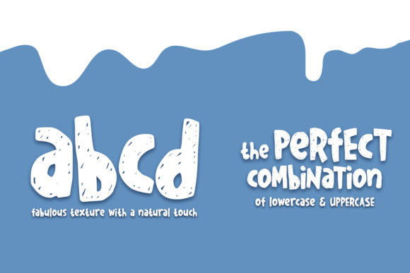 Sketchy in Snow Font font preview - 5
