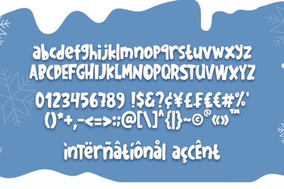 Sketchy in Snow Font font preview - 6