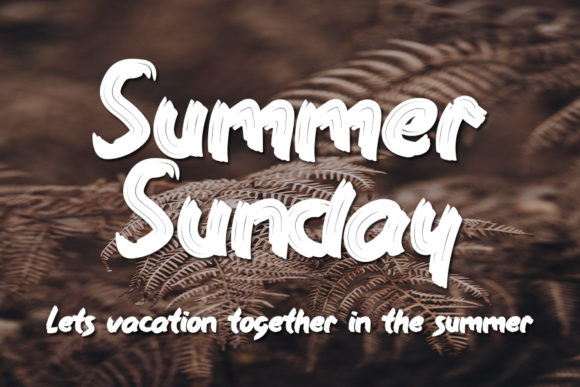 Black Brush Font - Preview 2