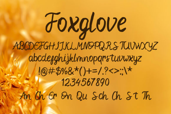 Foxglove Font - Preview 1