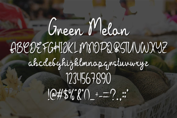 Green Melon Font - Preview 4
