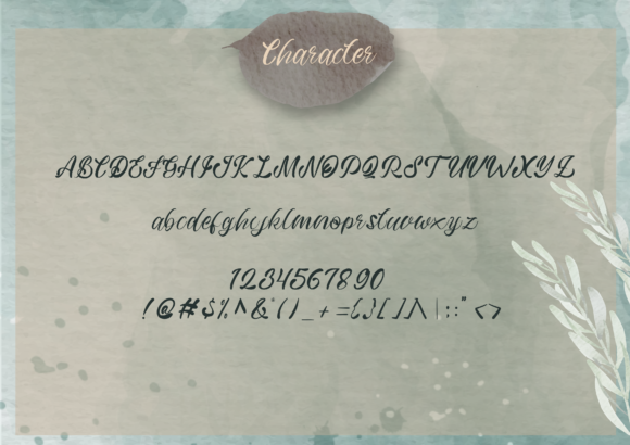 Jamella Font PNG with transparent background - Preview 3