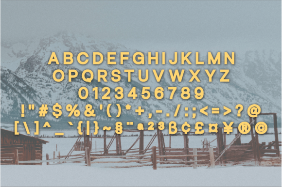 Laweno Font PNG with transparent background - Preview 1