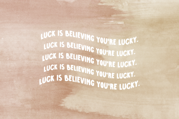 Lucky Draw Font PNG with transparent background - Preview 2