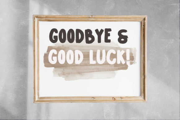 Lucky Draw Font PNG with transparent background - Preview 4