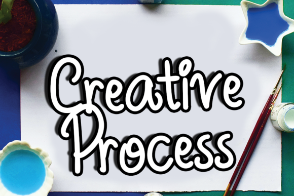New Watercolor Font PNG with transparent background - Preview 3