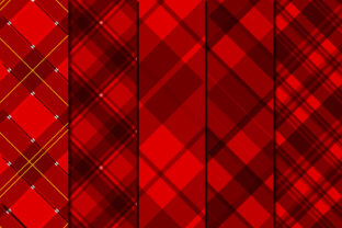 Red Plaid Valentine Paper Graphic by Mahesa Design · Creative Fabrica