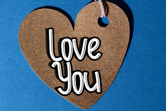 Red Valentine Font PNG with transparent background - Preview 2
