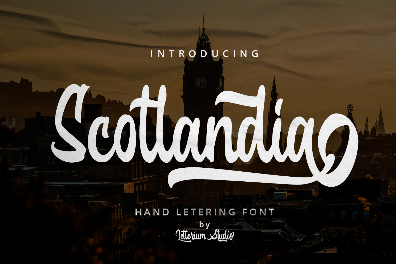 Scotlandia preview, bold handwritten font