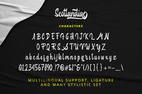 Scotlandia Font PNG with transparent background - Preview 4