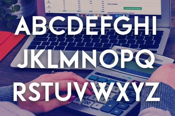 Finance Font - Preview 3