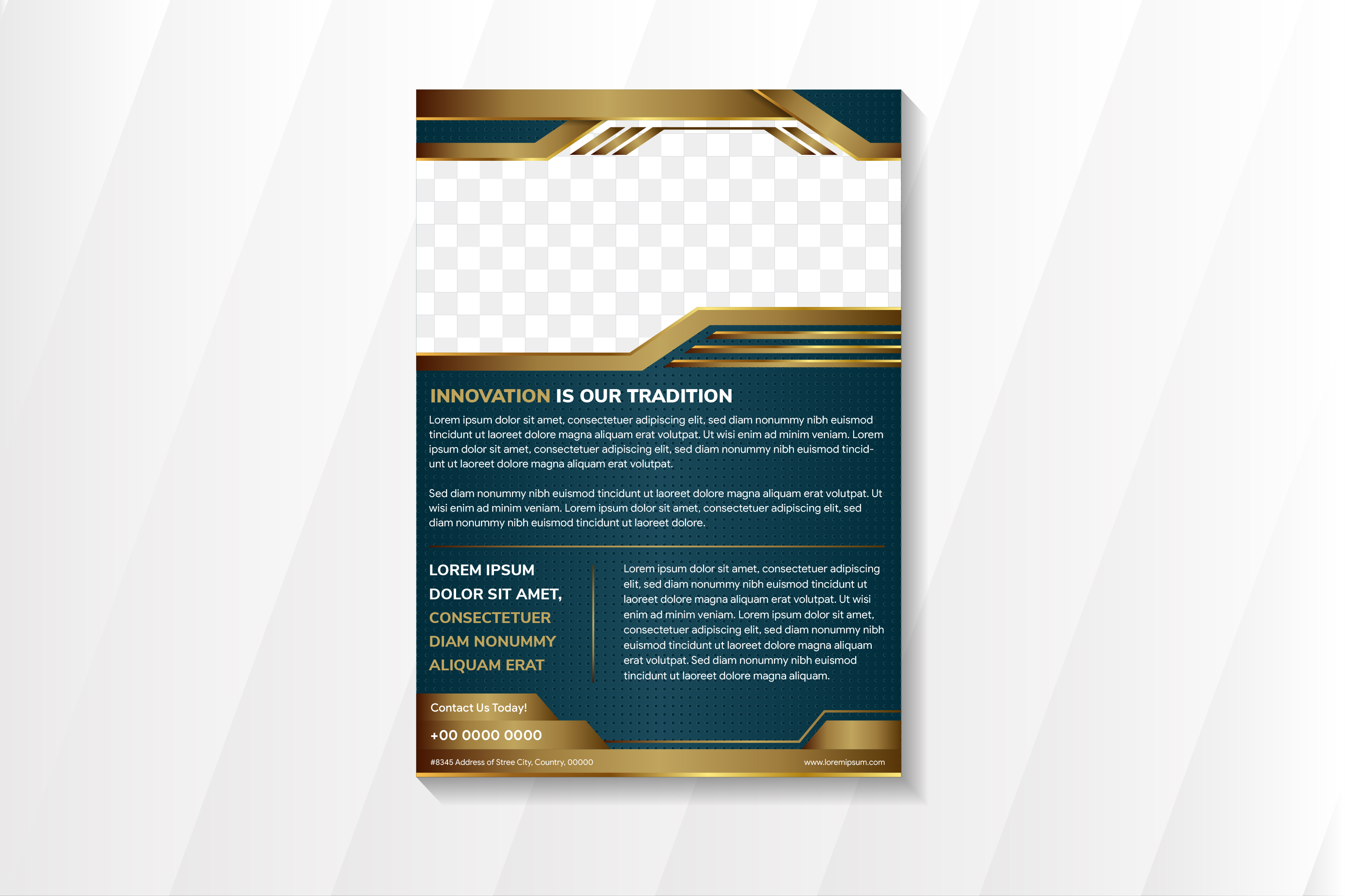 Innovation Geometric Vertical Flyer Blue Graphic by noory.shopper ...