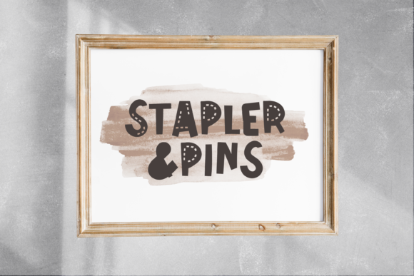 Black Stapler Font - Preview 4