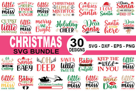 Christmas SVG Bundle Afbeelding Crafts Door CraftDesignBulk