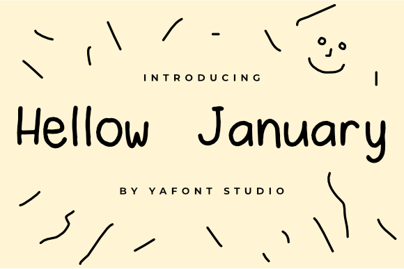 Hello January Font - Preview 2