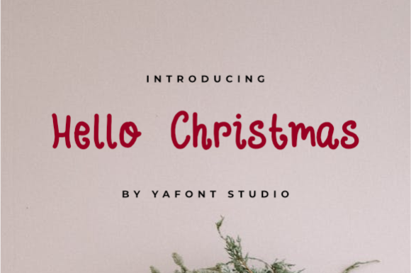 Hellow Christmas Font PNG with transparent background - Preview 2