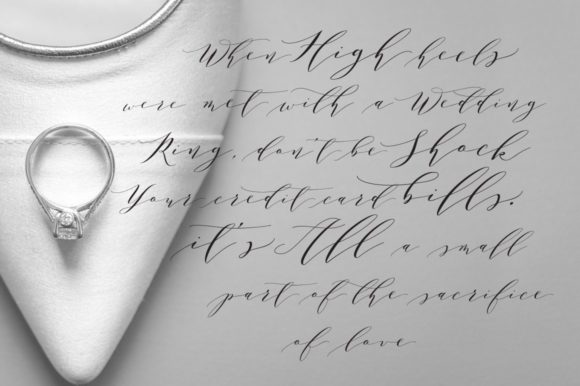 Melika Letter Font PNG with transparent background - Preview 3