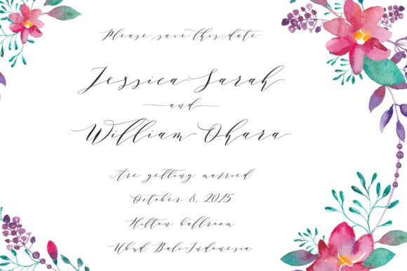 Melika Letter Font PNG with transparent background - Preview 4