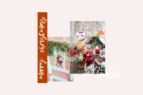 Santa Baby Font PNG with transparent background - Preview 1
