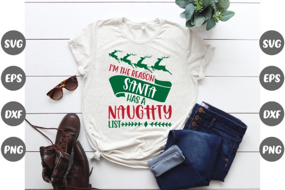 Christmas Design, I'm the Reason... Grafica Design di T-shirt Di Fashion Store