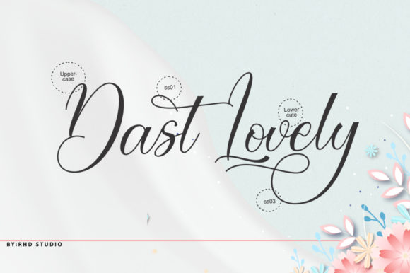 Dast Lovely Font PNG with transparent background - Preview 6