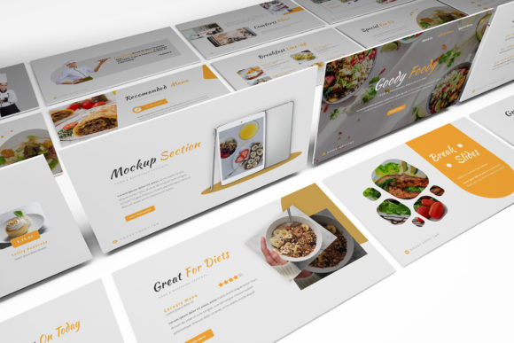 Preview of Goody Foody Powerpoint Template food presentation template