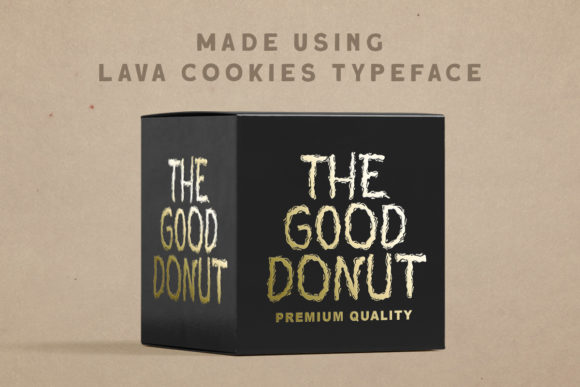 Lava Cookies Font PNG with transparent background - Preview 5