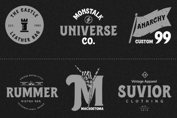 Monstalk Font PNG with transparent background - Preview 1