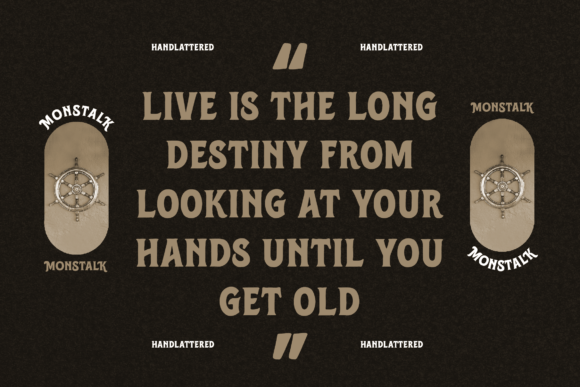 Monstalk Font PNG with transparent background - Preview 4