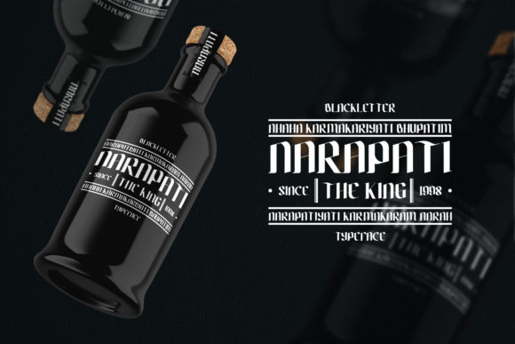 Narapati Typeface Font PNG with transparent background - Preview 3
