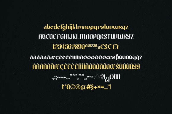 Narapati Typeface Font PNG with transparent background - Preview 4