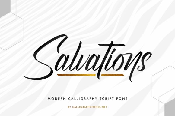 Salvations Font PNG with transparent background - Preview 1