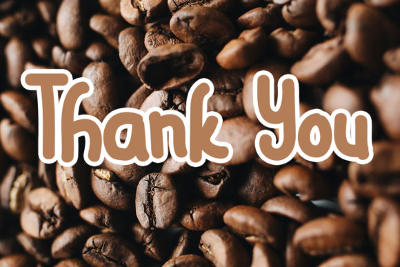 Shop Coffee Font PNG with transparent background - Preview 3