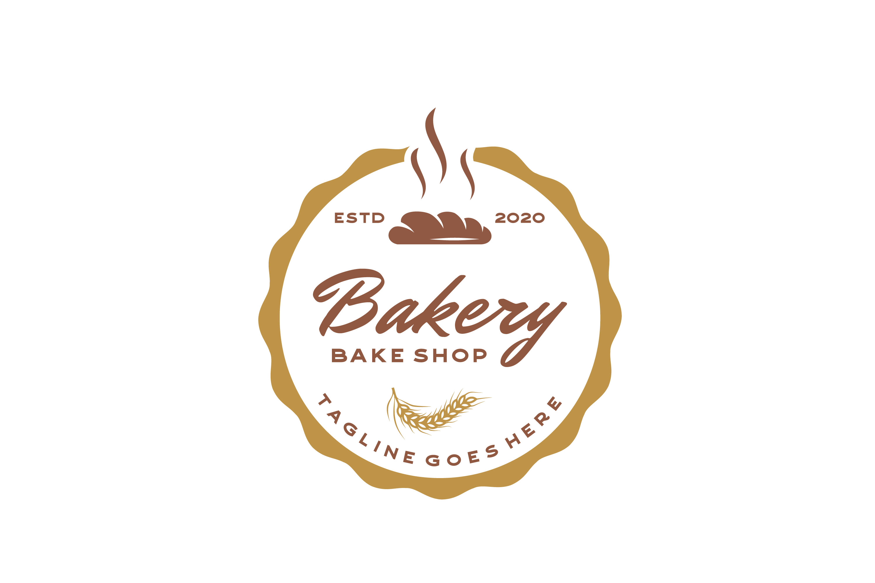 Bakery, Bake Shop Vintage Label Logo