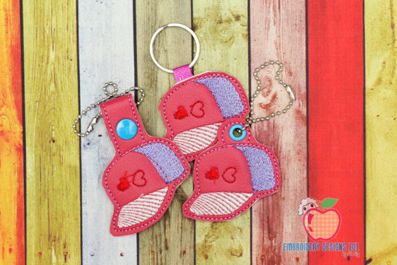 Fashionable Cap ITH Keyfob Clothing Embroidery Design By embroiderydesigns101