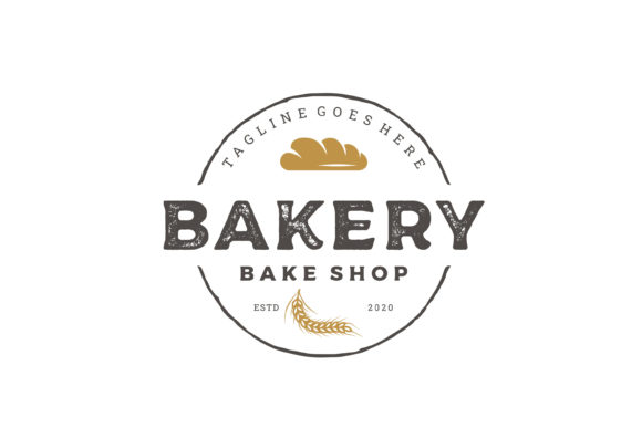 Vintage Retro Bakery, Bake Shop Logo