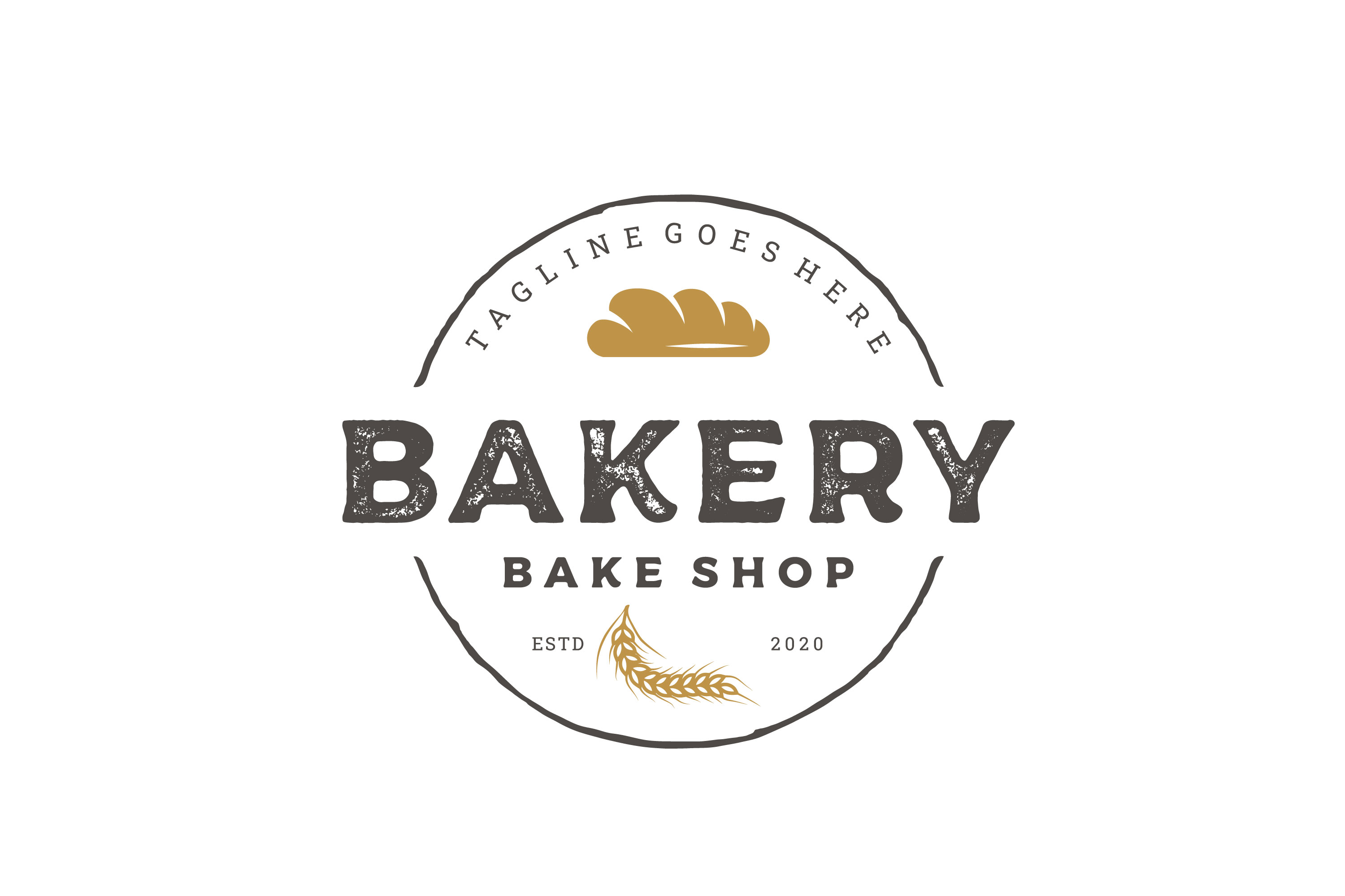 Vintage Retro Bakery, Bake Shop Logo