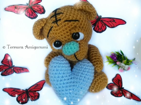 Crochet Pattern Valentine's Day Bear