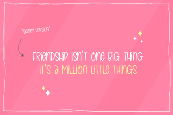 Forever Friends Duo Font PNG with transparent background - Preview 1