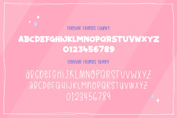 Forever Friends Duo Font PNG with transparent background - Preview 5