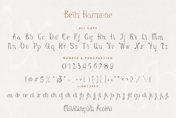 Beth Harmone Font - Preview 6