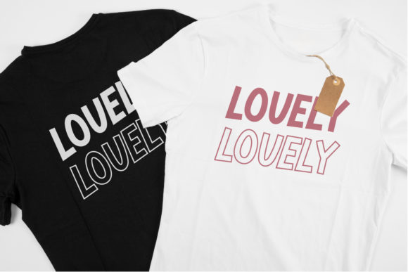 Side Love Font PNG with transparent background - Preview 3