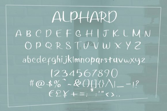 Alphard Font - Preview 1