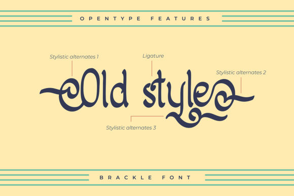 Brackle Font PNG with transparent background - Preview 3
