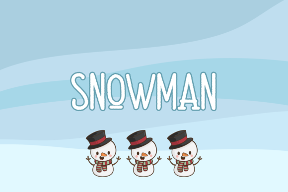 Christmas Snowball Font - Preview 1