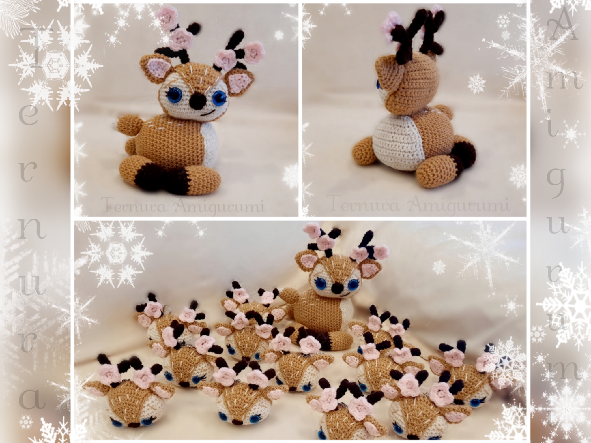 Crochet Pattern Mom Deer + Deer Head