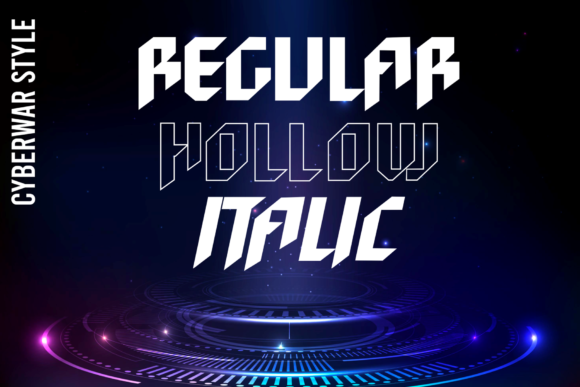 Cyberwar Font - Preview 6