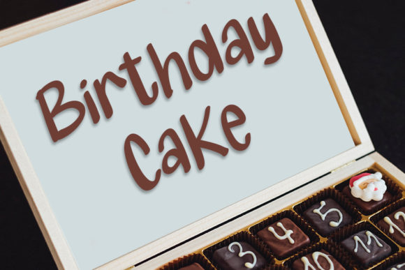 King Cake Font PNG with transparent background - Preview 1